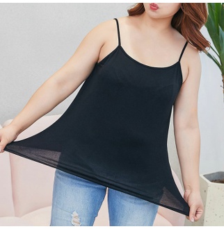 빅사이즈(XL-8XL) 여성 면스판나시 끈나시 민소매 SL-131