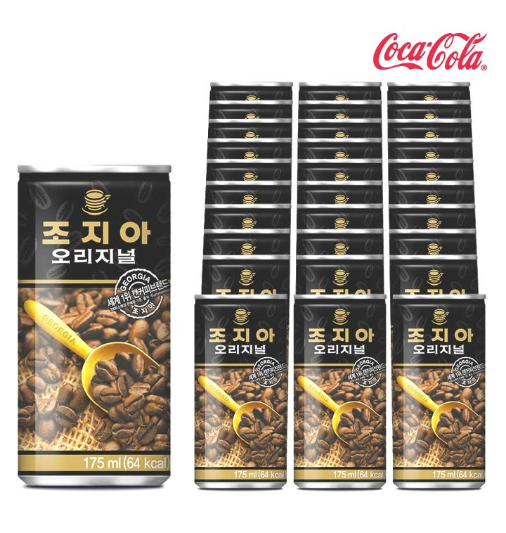 조지아 오리지널 175ml X 30개 캔커피 액상커피 커피 아메리카노 스위트 라떼 블랙 카페라떼 티몬