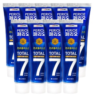 [앵콜창고] 페리오 토탈7 오리지널 어드밴스 치약, 120g, 9개