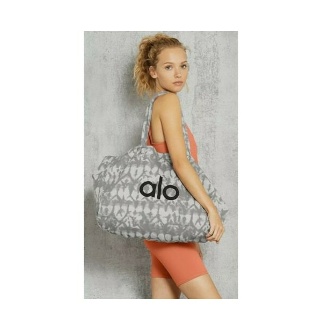 Alo Yoga gray large tiedye Carry It All shopper tote bag new with tags