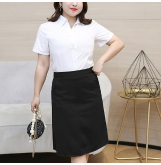 아웃사이즈 A1069 빅사이즈 A라인 정장 50CM 스커트