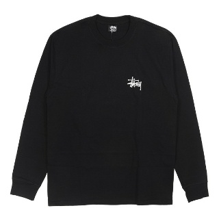 (당일) 21FW 스투시 로고 베이직 블랙 긴팔 티셔츠 1994759 BLACK