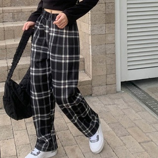 봄 여름 체크 밴딩 트레이닝 팬츠 데일리 추리닝 바지