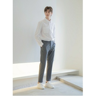 에디션 워싱 샴브레이 치노 팬츠 NEC1PP1902