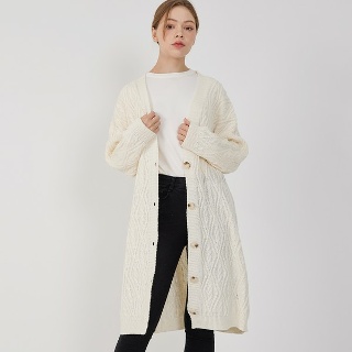 아나카프리  데일리 꽈베기 롱 가디건