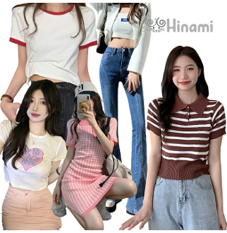 하이나미 BEST 데일리룩 반팔T/크롭티/나시/가디건/원피스/스커트/청바지