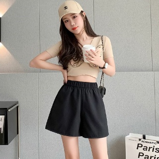 여자 허리밴딩스판반바지 여름반바지 밴딩 포켓 4컬러