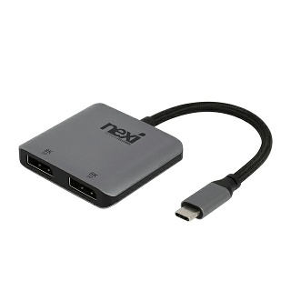 C타입 TO HDMI 2.1 분배기 썬더볼트 확장 8K60Hz 듀얼모니터 노트북 PD충전 - 넥시