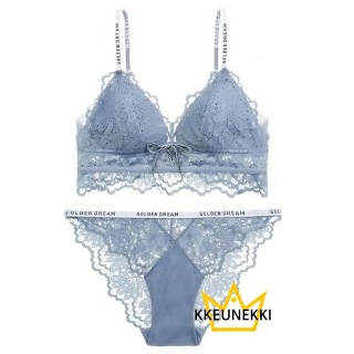 여자 브라세트 여성 얇은 여친 속옷 레이스 삼각컵 노와이어 OPH4