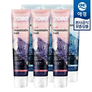 [애경]2080 히말라야 마운틴 퓨어 솔트 치약 120g x6개