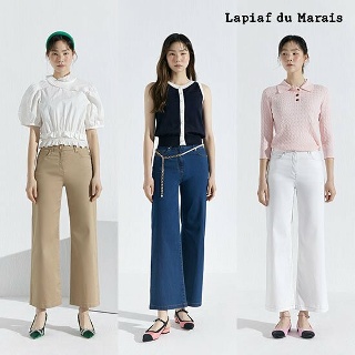 [런칭 가89,900원] 23FW라삐아프 크롭와이드팬츠 3종