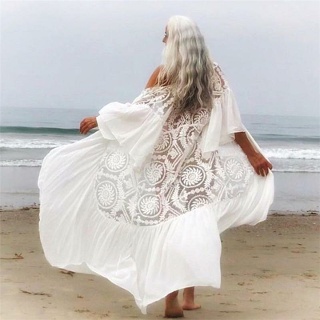 해변 여름 레이스 가디건 리조트 비치 휴양지 커버업 비키니커버업 비치웨어 롱
