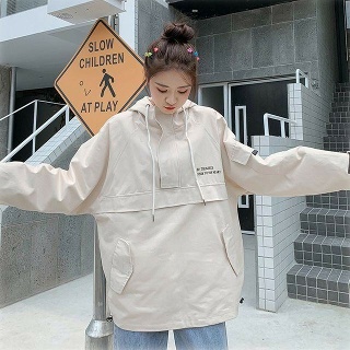 자켓 점퍼 바람막이 재킷 잠바 봄아우터 남여공용 아노락 후드 커플 남자