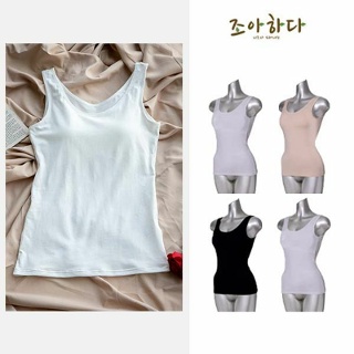조아하다 편한 코튼 브라탑 4종(런닝형,끈형 중 택1)