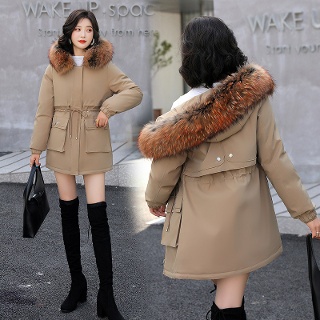 짜리점 여자 키작녀 바람막이 점퍼 내피 탈부착 울 빅퍼 칼라 조거 패딩 꾹3