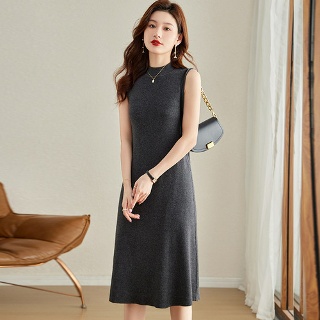 여성원피스 F/W 반폴라 이너 니트 민소매 원피스나시 스커트