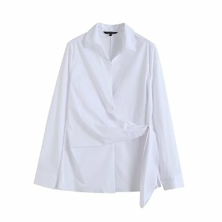 미에스틸로 여성셔츠 봄 가을 브이넥 셔츠 카라넥 ADOR1