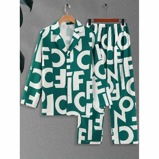 워크웨어 남자멜빵바지 작업복 점프수트 Men's 2Pcs 아웃핏, 캐주얼 캠프 칼라 라펠 버튼 업 롱 슬리브