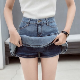 여성용 A라인 데님 미니 스커트, 섹시한 단색 볼 가운, 빈티지 청바지, 포켓 슬림, 캐주얼, 여름