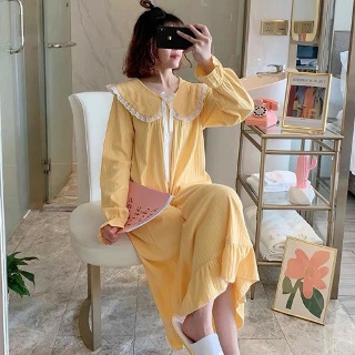 상상아울렛 카라레이스 잠옷원피스 DS5014