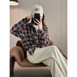손오공 여자데일리룩 셔츠 체크 키작 카디건 봄가을 아웃도어 캐주얼 남방 KUK1
