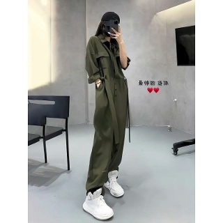 작업복 점프수트 워크웨어 스트릿패션 와이드 일체형 걸크러쉬룩