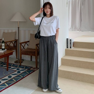 도라 레이온 와이드 팬츠