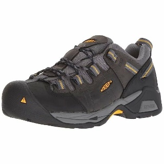 KEEN Utility 남성용 디트로이트 Xt ESD 낮은 높이 가죽 소프트 토 작업화, 자석/스틸 그레이.