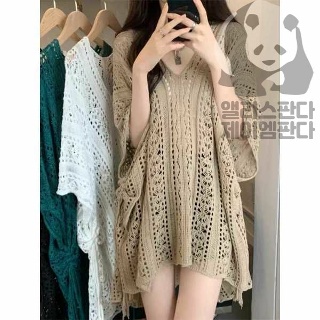비치웨어 수영복 개빈 원피스수영복 졸린 여성 체형커버 시스루