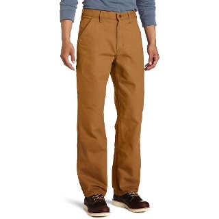 Carhartt 남성용 워시드 덕 작업 덩가리 바지, Washed Duck Work Dungaree, 34w