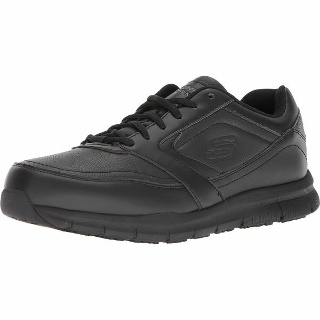 Skechers 남성용 남파 푸드 서비스 슈즈, 블랙. 136700
