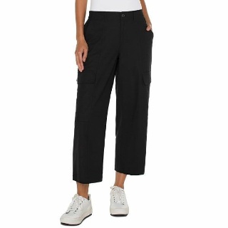 Liverpool Los Angeles Cargo Textured Stretch Woven Hi-Rise C