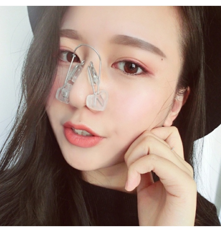 투명 노즈업 콧대 교정기 [프리미엄 콧볼 교정 콧망울 축소기 코집게 코 높이기 기구] - 티몬