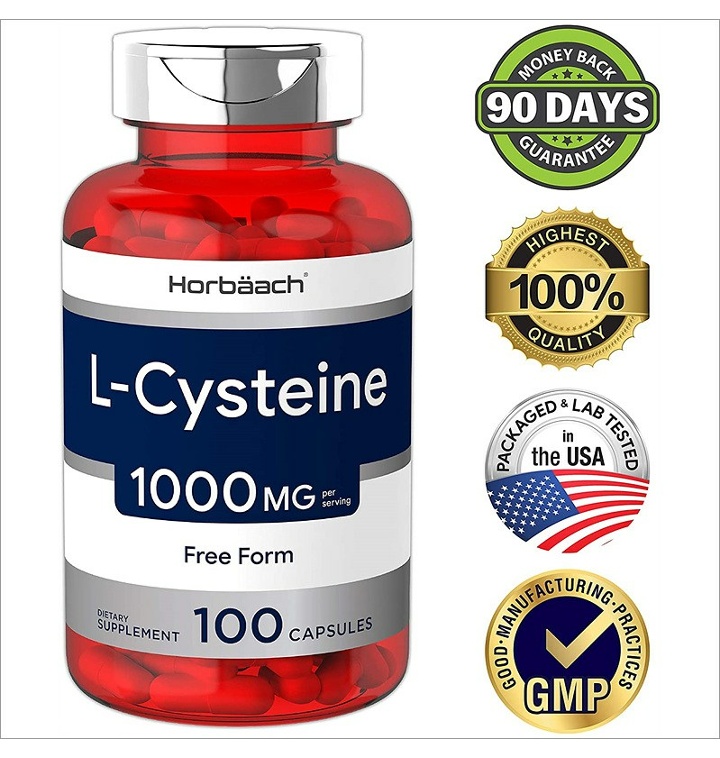 Horbaach L-Cysteine 엘시스테인 1000mg 100캡슐 - 티몬