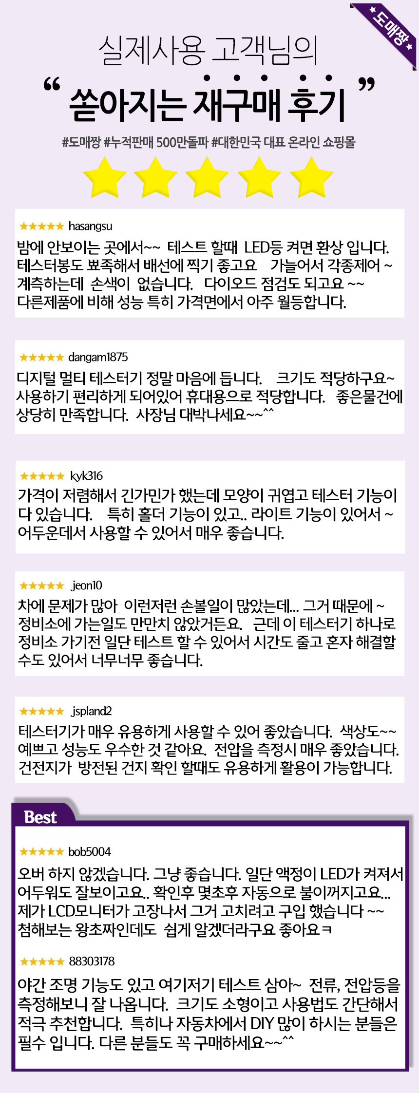 도매짱] 디지털 멀티 테스터기 멀티미터 전압 전류 저항 측정기 테스트기 측정공구 전기 - 티몬