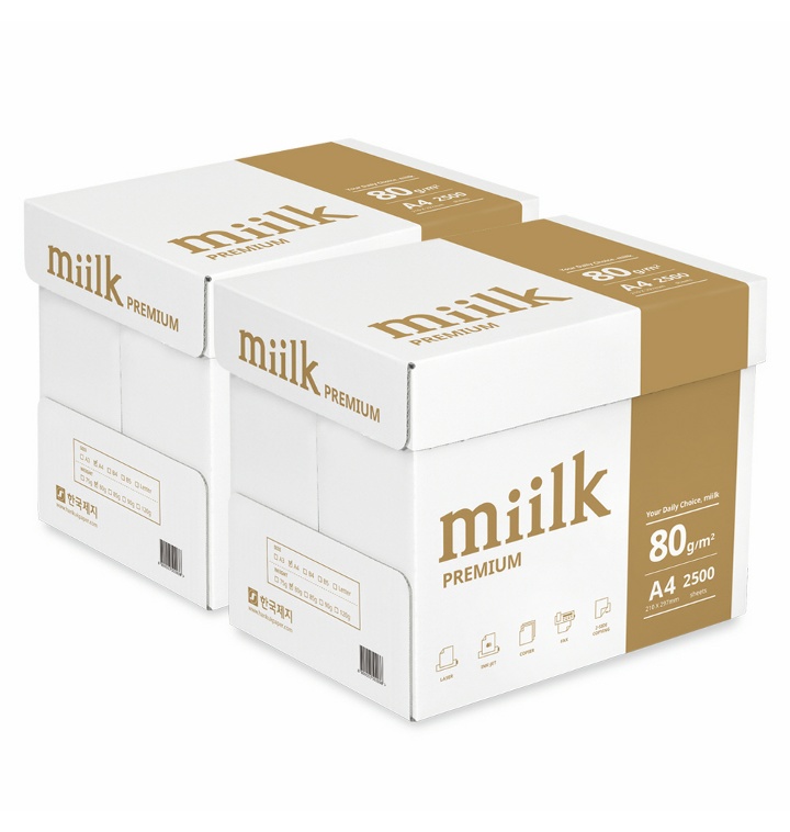 밀크 프리미엄 Miilk Premium A4용지 80g 2박스 5000매 티몬