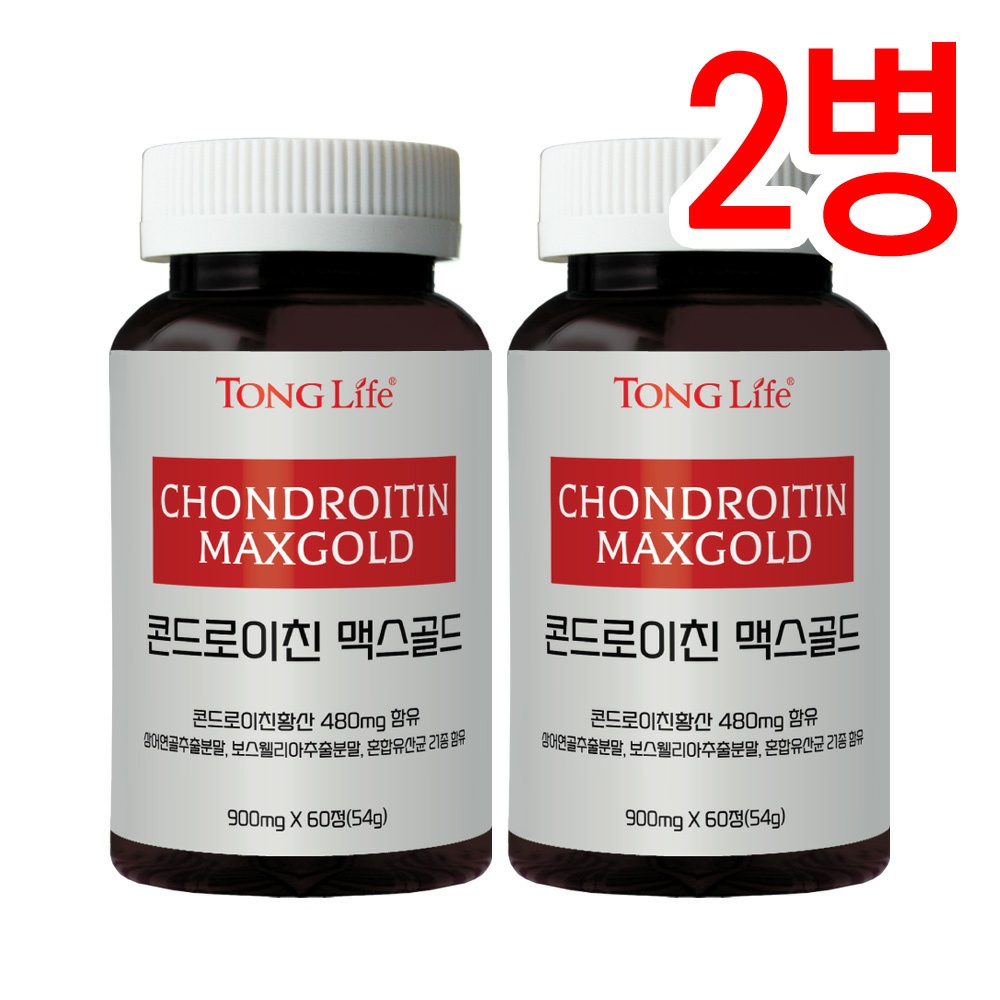 통라이프 콘드로이친 맥스골드 상어연골추출100 콘드로이친480mg 2개월 2병 티몬