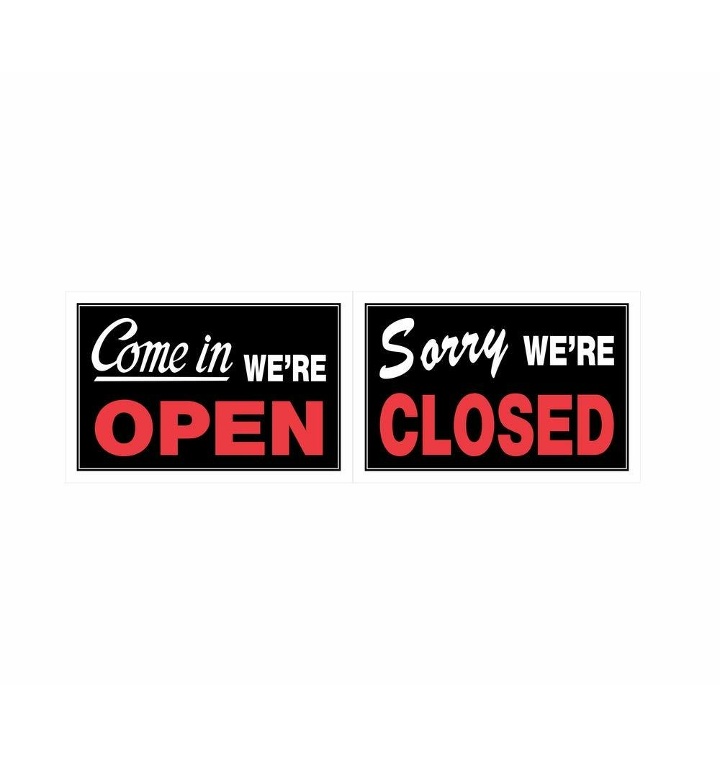 Hillman 839916 Come In We're Open, Sorry We're Closed 양면 사인, - 티몬